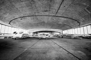 Grimbergen aircraft hangar